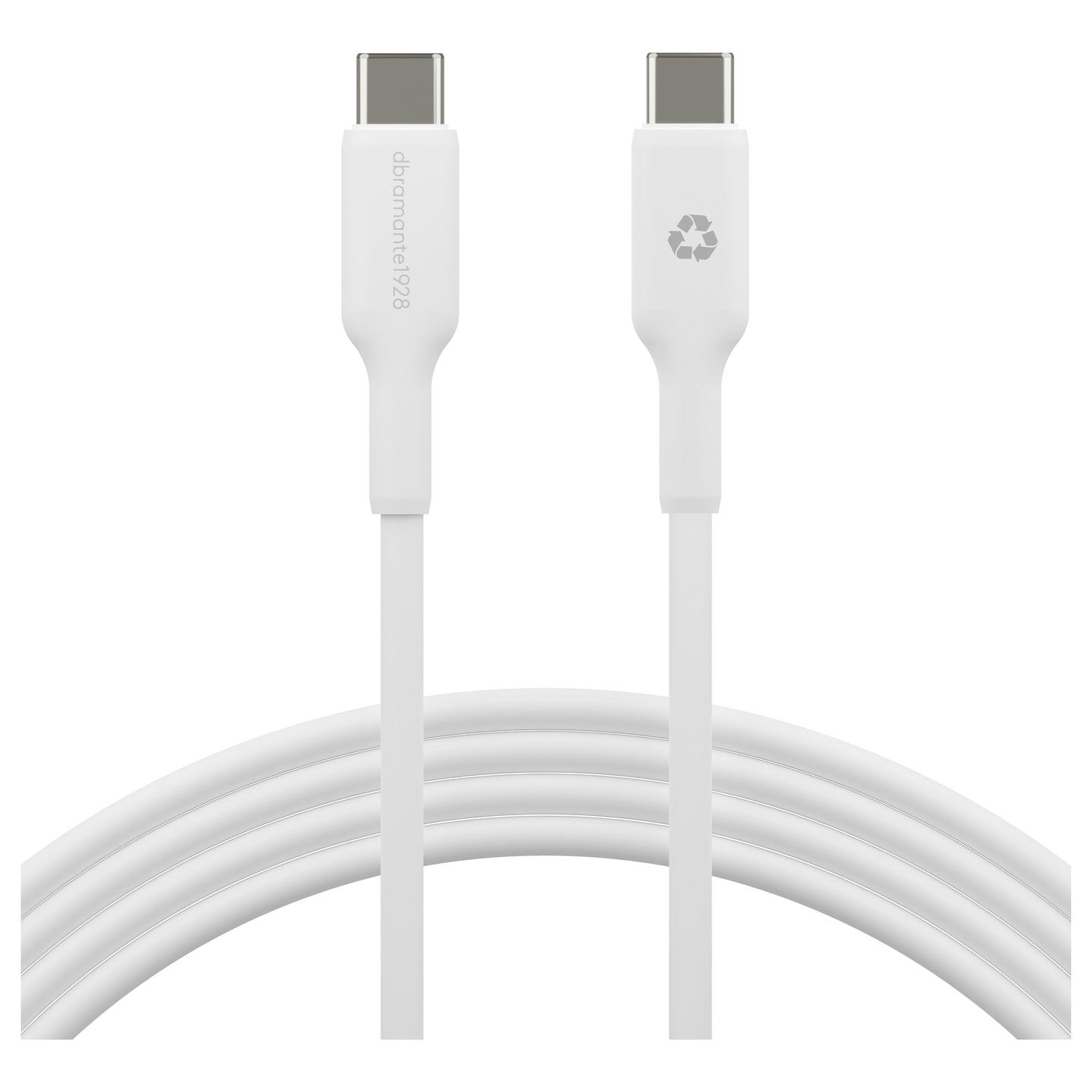 Kabllo USB dbramante1928 Re-charge CB10CCWH4357, USB-C në USB-C, 2m, 60W - Bardhë - 2