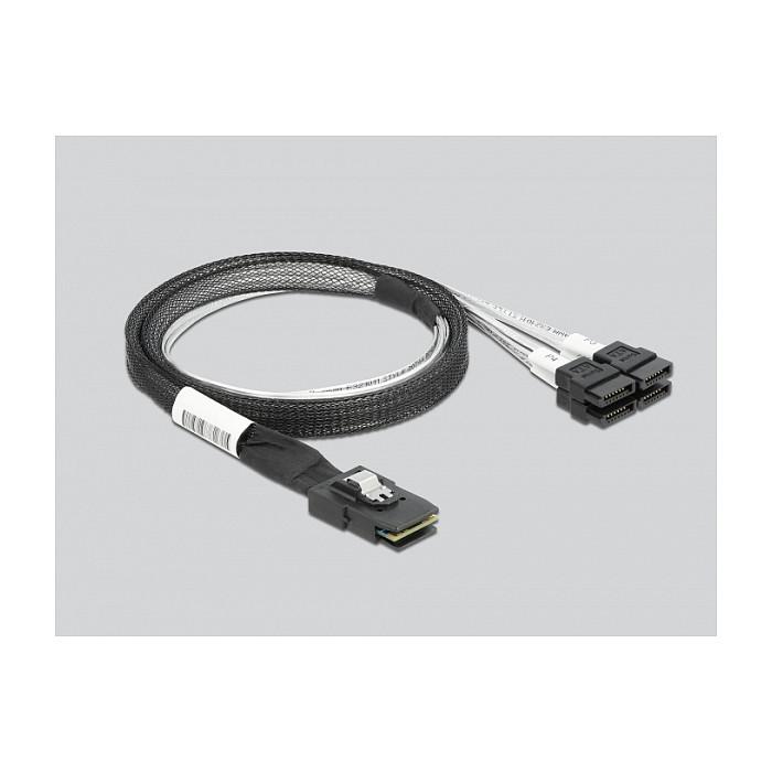 Kartë Zgjerimi Delock 89051, PCI Express 2.0 x4, 4x SATA 6Gbps, Marvell 88SE9230, RAID 0/1/10, JBOD, HyperDuo, Low Profile - 4