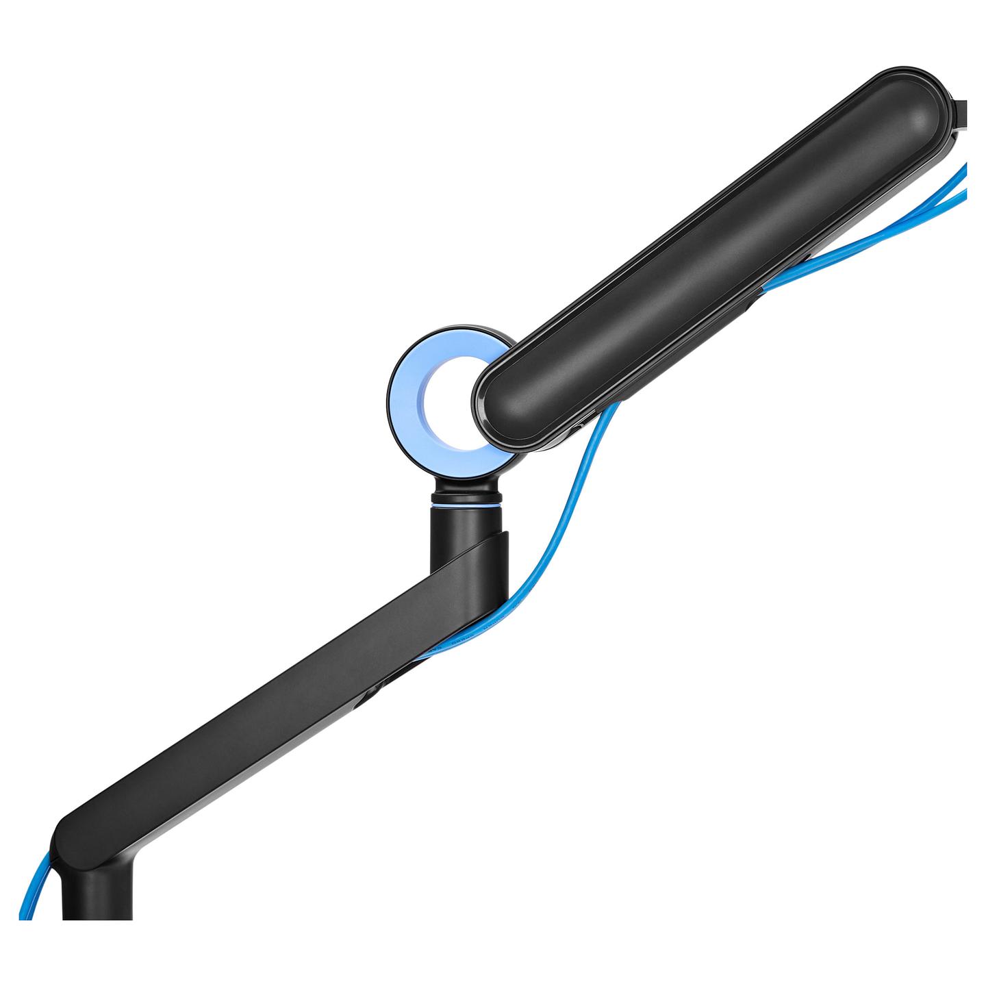 Mbajtëse për Monitor Equip 650184 / 1 Monitor / 17"-35" / 10.5kg / Gas Spring / Clamp-Grommet / Tilt ±40° / Swivel ±90° - Zezë - 4