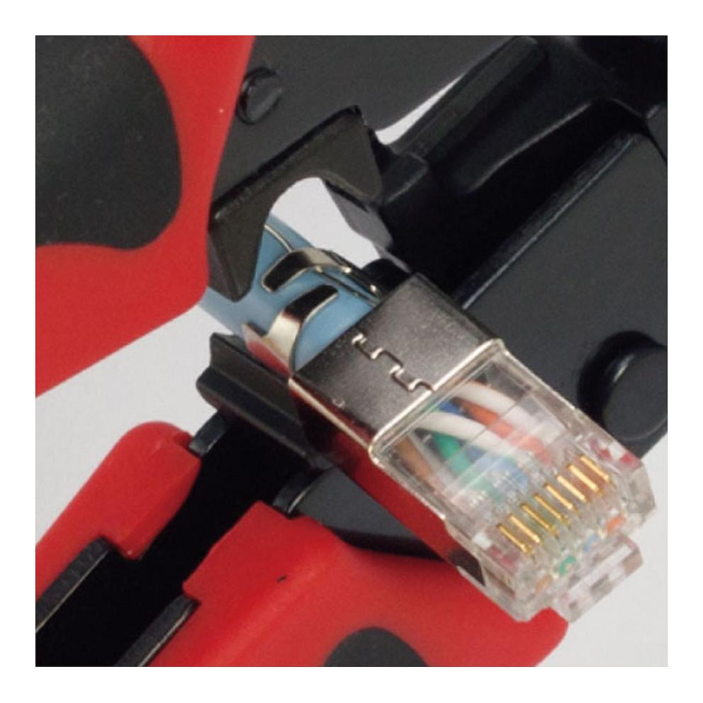 Pincë Krimpuese VALUE RJ45 8P8C, për Konektorë me ose pa Ekranizim - Kuqe, Zezë - 9