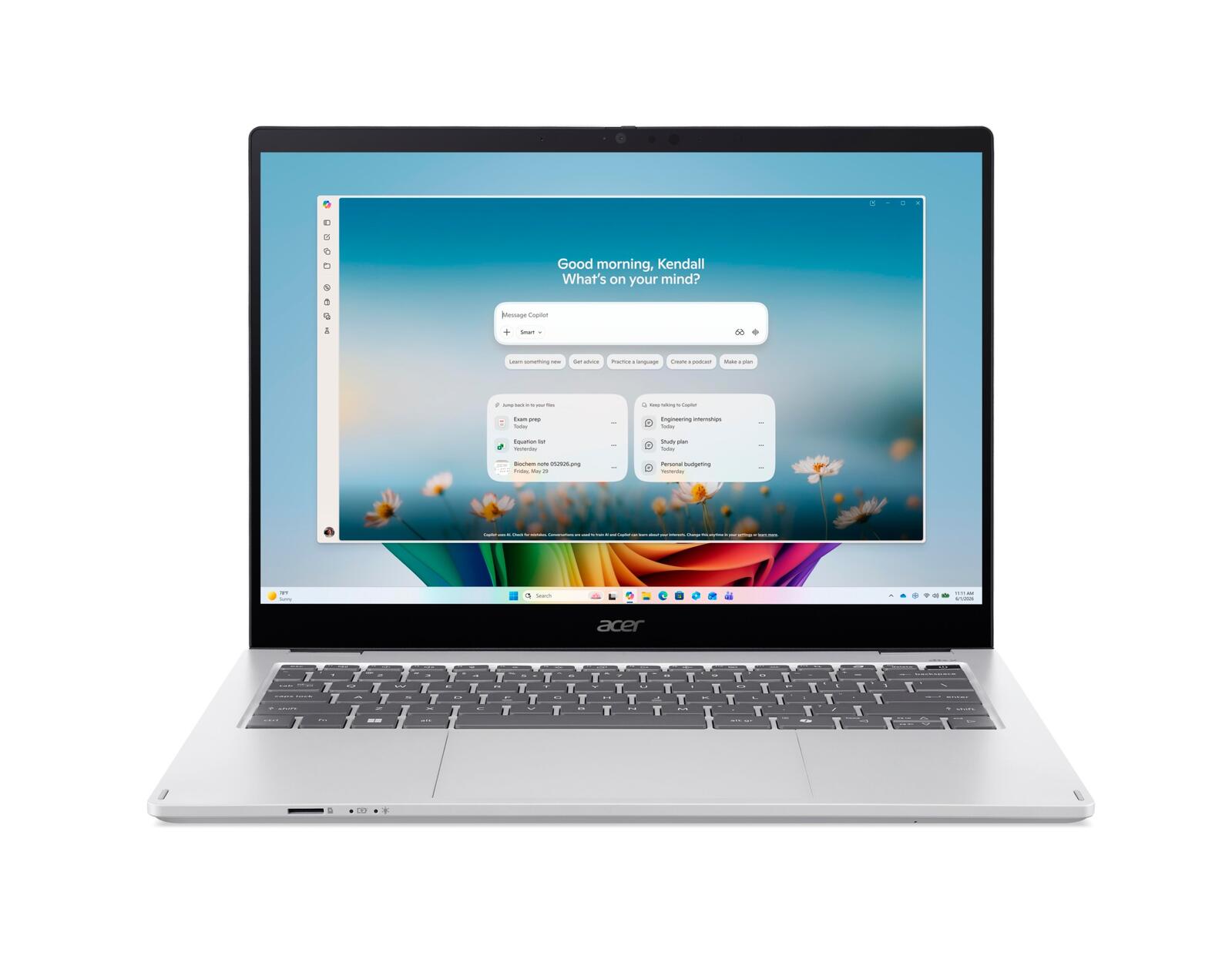 Laptop Acer Swift Spin 14 AI 2in1 SFSP14-I51T-79CL / Ultra 7 355 / 16GB DDR5 / 512GB / 14" WQXGA IPS Touch / Intel Graphics - Argjend - 3