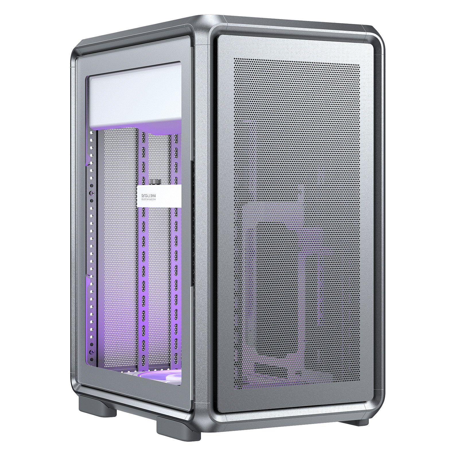 Kasë PC Cooler Master MasterFrame 400 Mesh / Mid Tower / Micro ATX / 9x Fan Support / Tempered Glass / Mesh / 360mm Radiator / ARGB - Argjend - 2