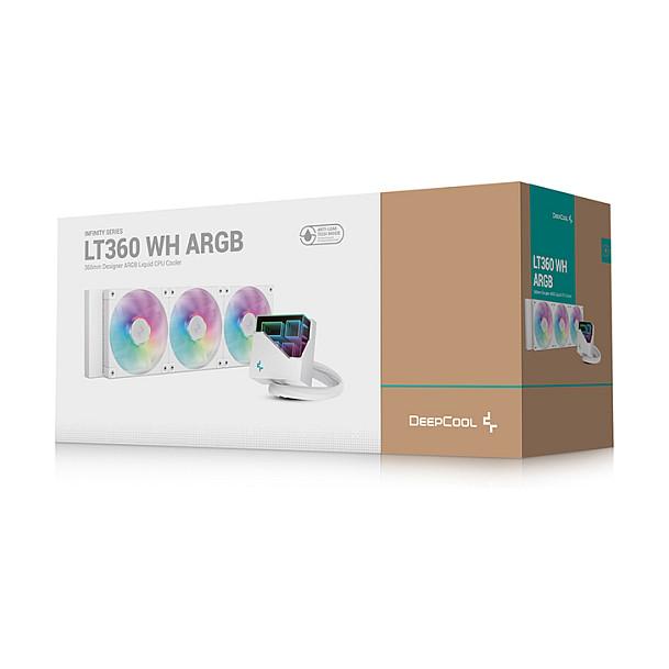 Ftohës për Procesor DeepCool LT360 WH / AIO / 360mm / 3x120mm / 600-2400RPM / 72.04CFM / ARGB - Bardhë - 6