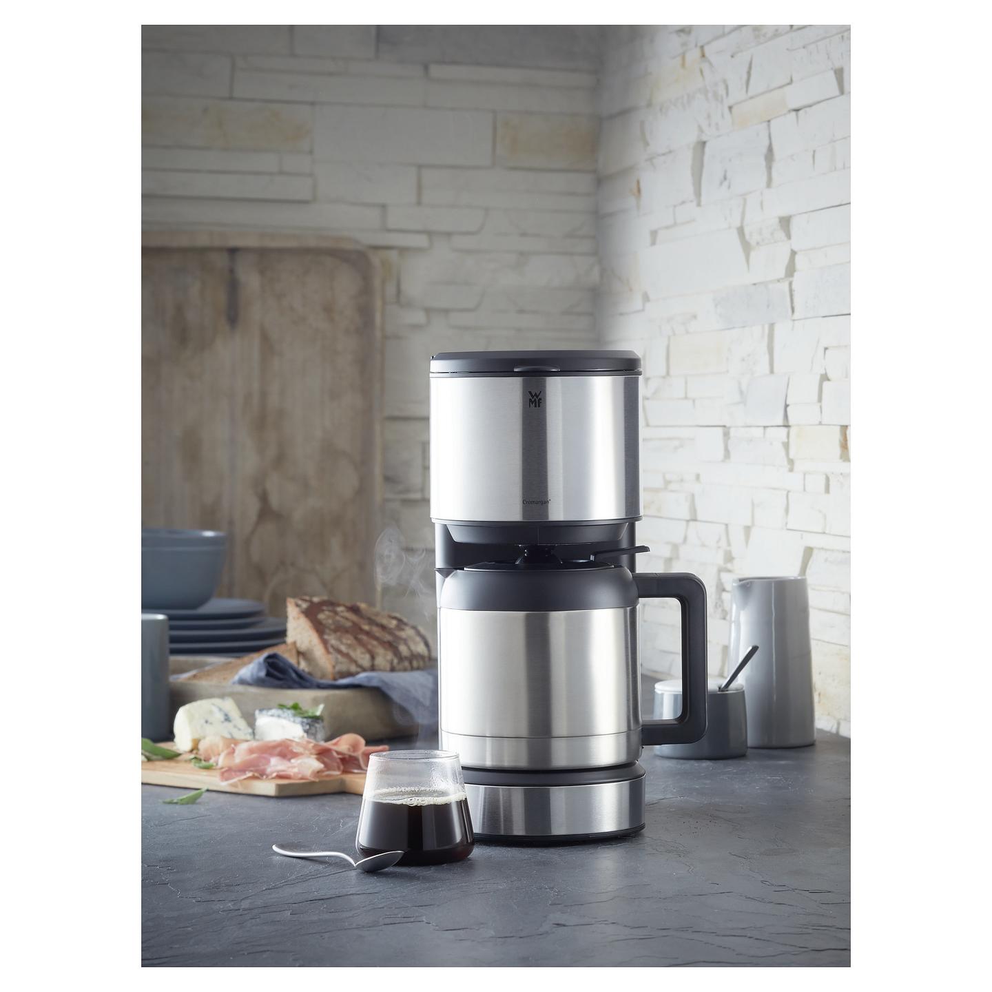 Aparat për Kafe me Filter WMF Stelio Aroma Thermo, 1000 W, 1 L, 8 Filxhanë, Enë Termike – Argjend/Zezë - 8