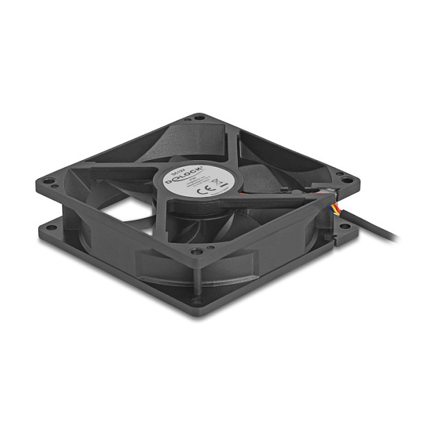 Ftohës për Kasë DeLOCK 67297 / 92mm / 2900 RPM / PWM – Zezë - 2