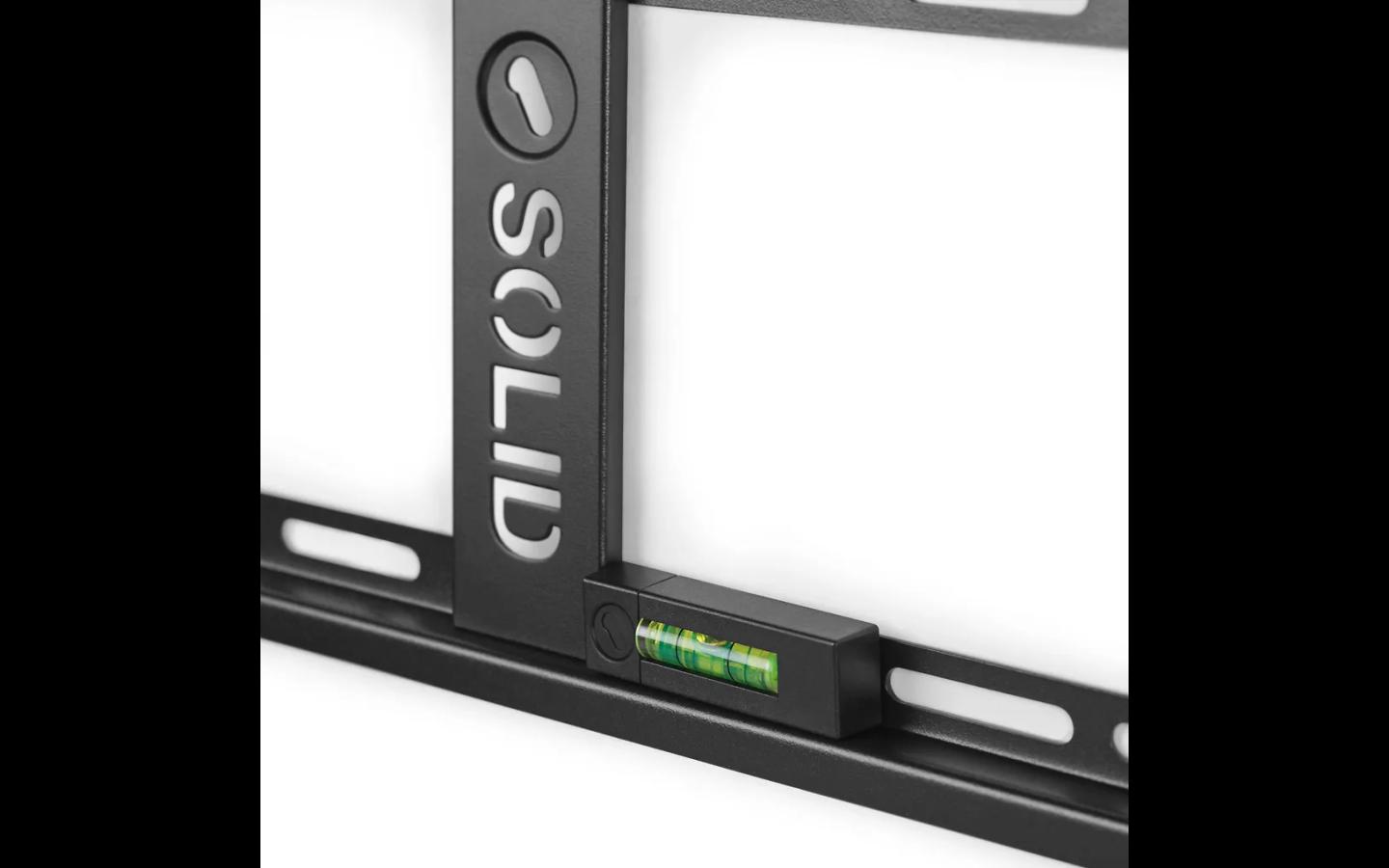 Mbajtëse për TV One For All WM4615 Solid FLAT, 32–90", VESA deri në 600×400mm, 80kg, Distancë nga Muri 23mm - Zezë - 2