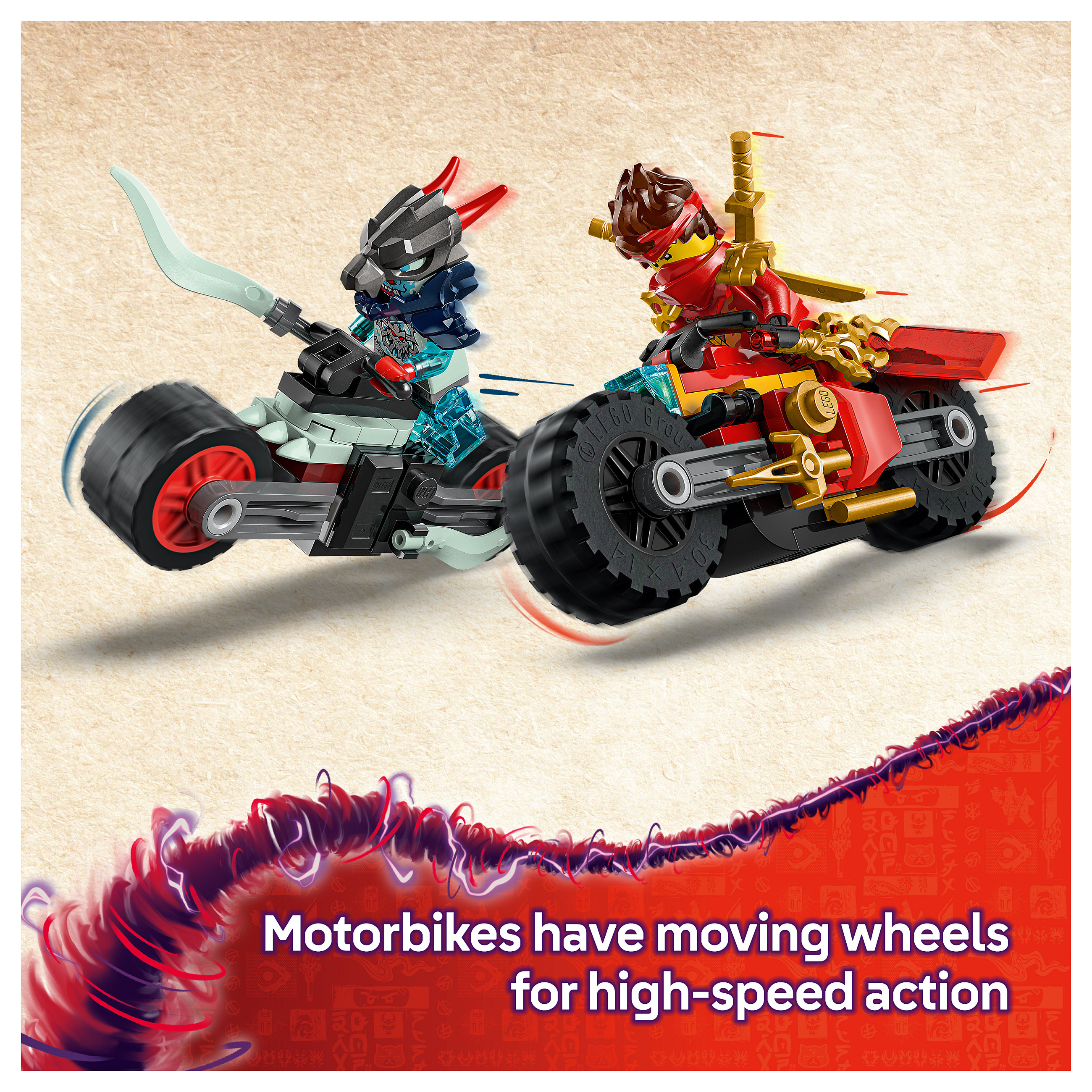 LEGO NINJAGO Kai's Motorcycle Speed Race - 18