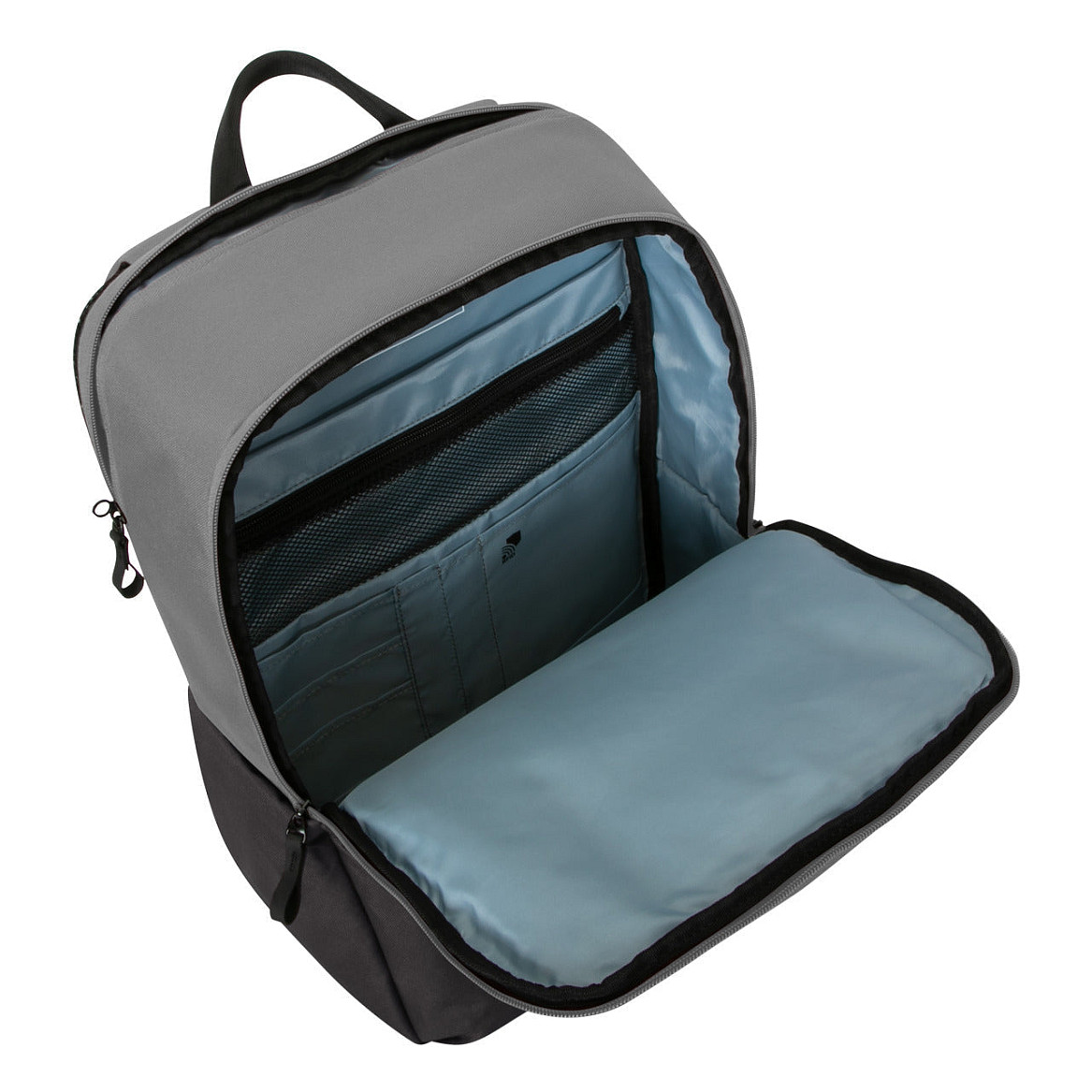 Çantë për laptop Targus Sagano EcoSmart / Travel Backpack / 15.6" / 22 L / RPET 500 / SafePort Sling / RFID Blocking / Hidden Rain Cover / Water Bottle Pocket - Zezë/Gri - 2