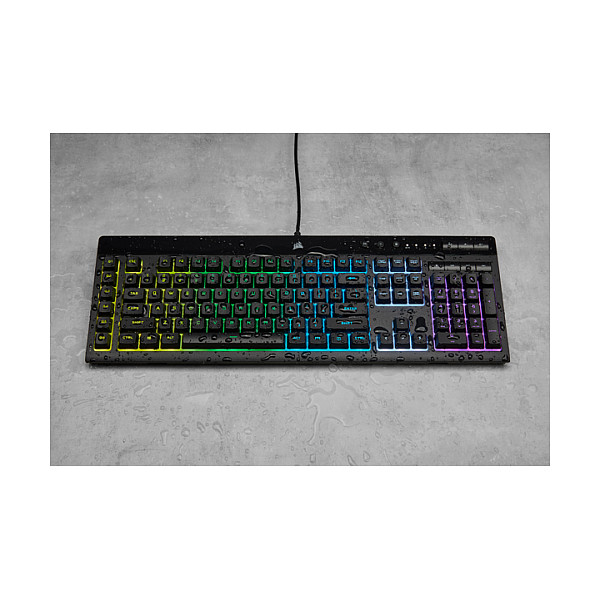 Tastierë Gaming Corsair K55 RGB PRO / Full-Size / Membrane / AZERTY Francez / RGB / 6 Macro Keys / Anti-Ghosting / USB - Zezë - 10