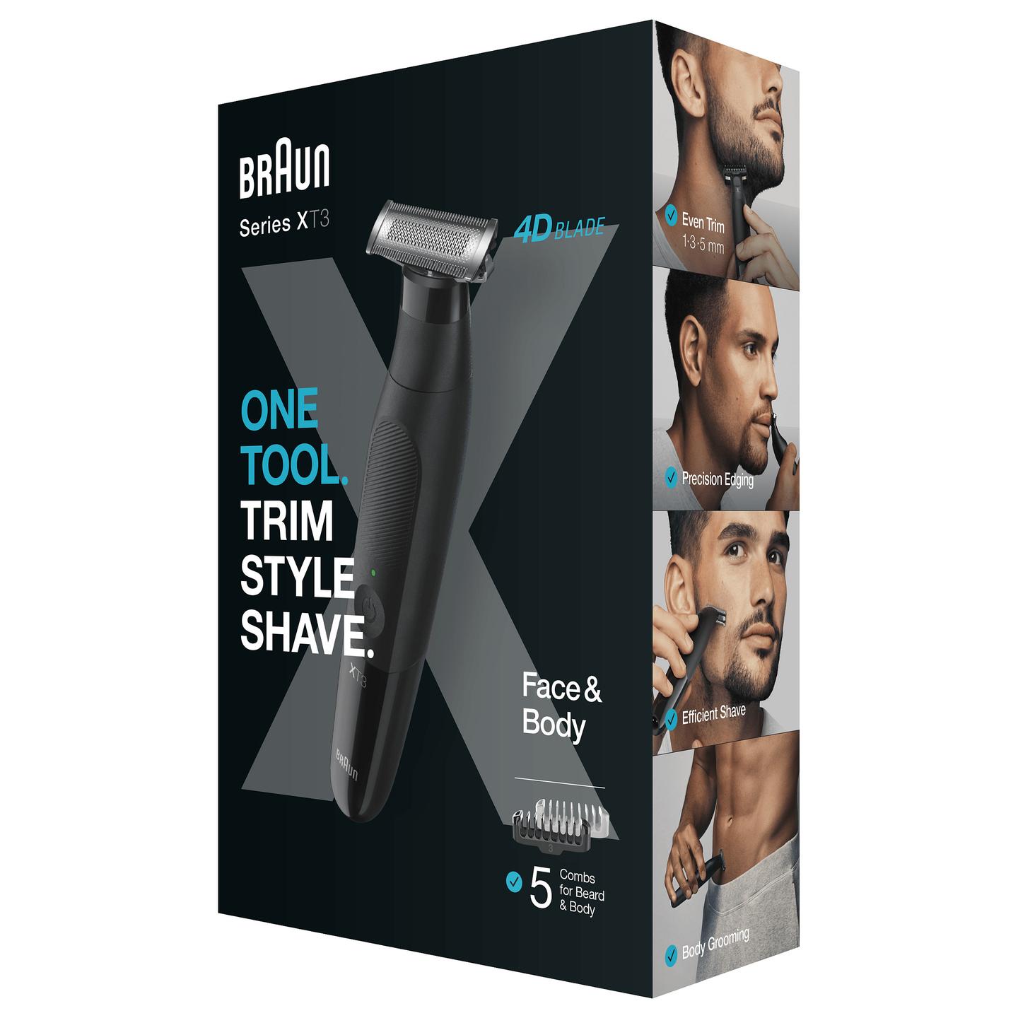 Makinë e Rrojës Braun Series X XT3200 / 3 në 1 / Për Fytyrë & Trup / 45 Minuta – Zezë - 3