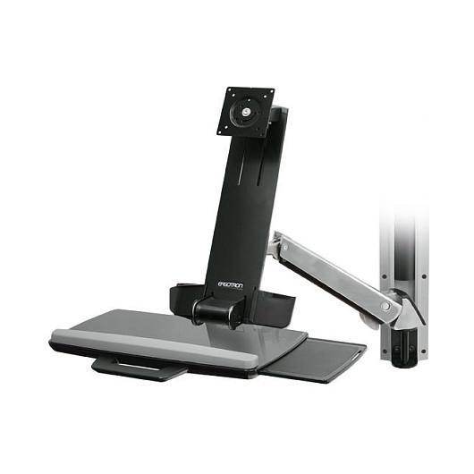 Mbajtëse për Monitor Ergotron StyleView Sit-Stand Combo Arm / deri në 24" / 13.2kg / VESA 75x75-100x100 - Argjend - 2