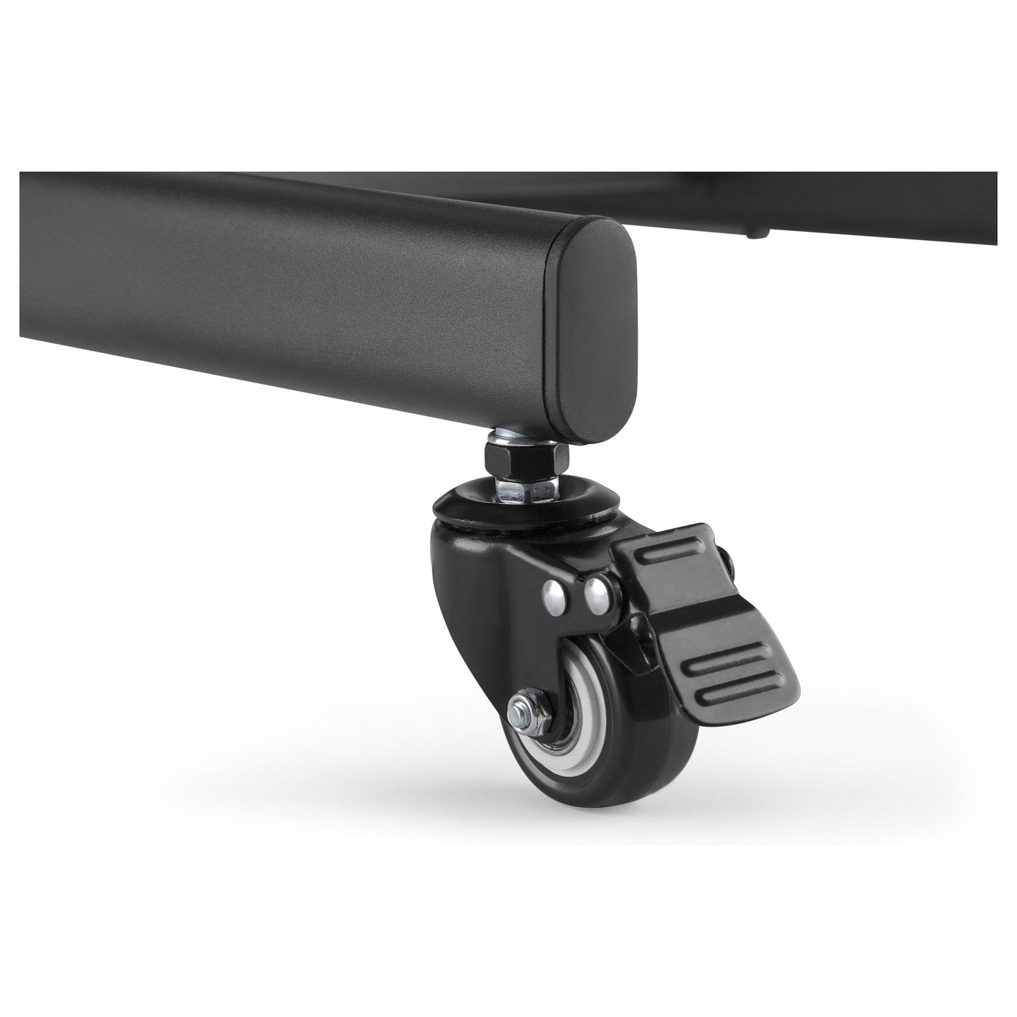 Mbajtëse për TV Equip 650607 , 32–55" , deri 35kg , me rrota , lartësi e rregullueshme , e pjerrët ±10° , VESA 100x100–400x400 - Zezë - 6