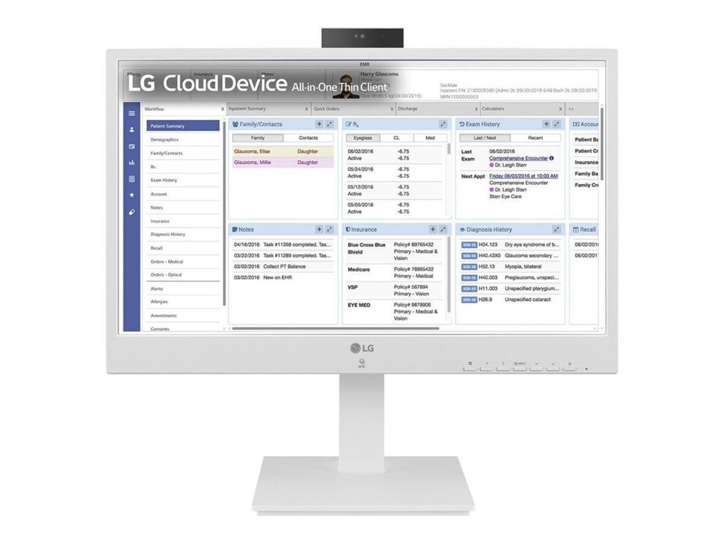 AIO LG ThinClient 24CR671N-6P, Pentium N6005, 8GB DDR4, 16GB, 23.8" FHD IPS 60Hz, Intel UHD Graphics - Bardhë