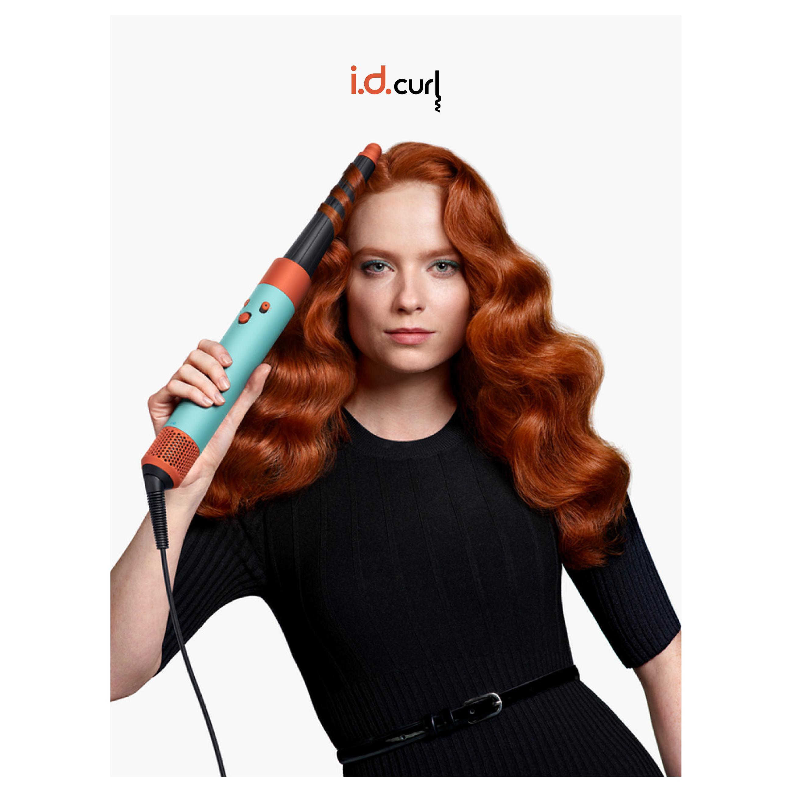 Stilues për flokë me ajër Dyson Airwrap i.d. Curly+Coily / Coanda / Bluetooth / 6-në-1 / 1300 W – Zezë/Portokalli/Gjelbër - 6