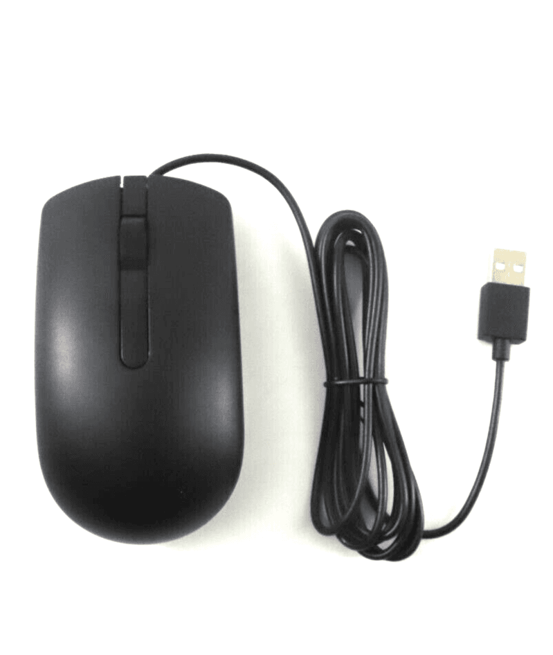 Maus me kabllo Dell MS116 / USB Type-A / 1000 DPI / 3 Butona / 1.6m - Zezë - 2