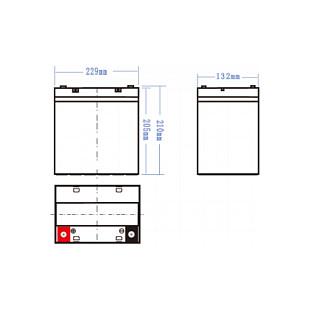 Bateri Green Cell AGM49, AGM, 12 V, 55 Ah - 6
