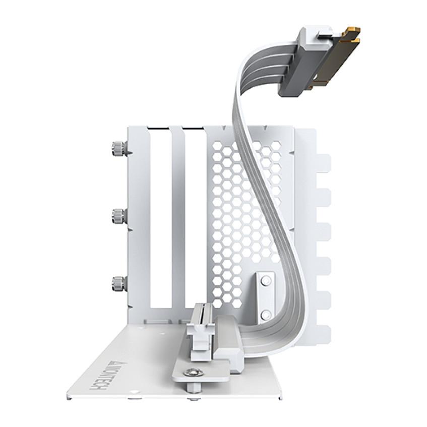Mbajtëse Vertikale për GPU Montech VGM 2, PCIe 4.0, 3 Slote, Kabllo Riser 200mm - Bardhë - 6