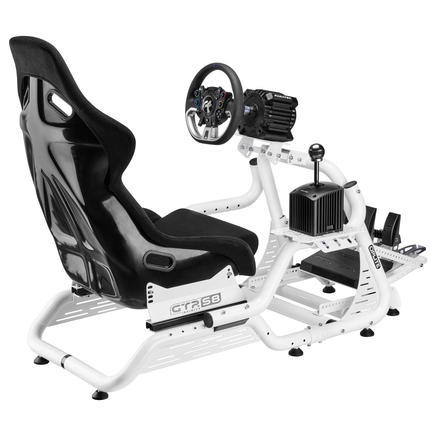 Mbajtëse për Sim Racing & FlightSim OPLITE OP-GTR-FSHW / Për GTR S8 FORCE / Çelik / 214 × 400 × 95 mm – Bardhë - 5