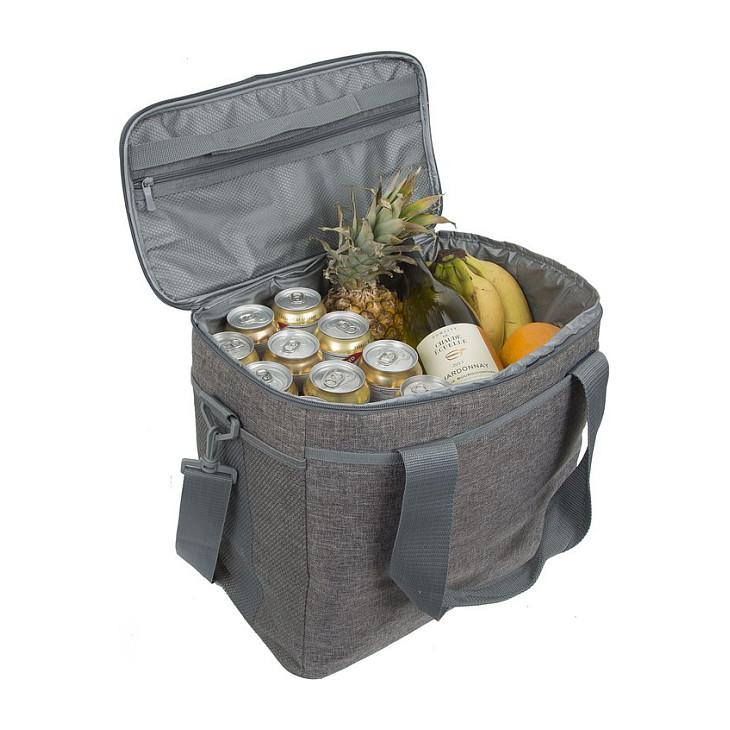 Çantë Termike RIVACASE 5736 Torngat, 30L, Poliester, Veshje PEVA, 3 Xhepa të Jashtëm, Rrip Shpatulle - Hiri - 2