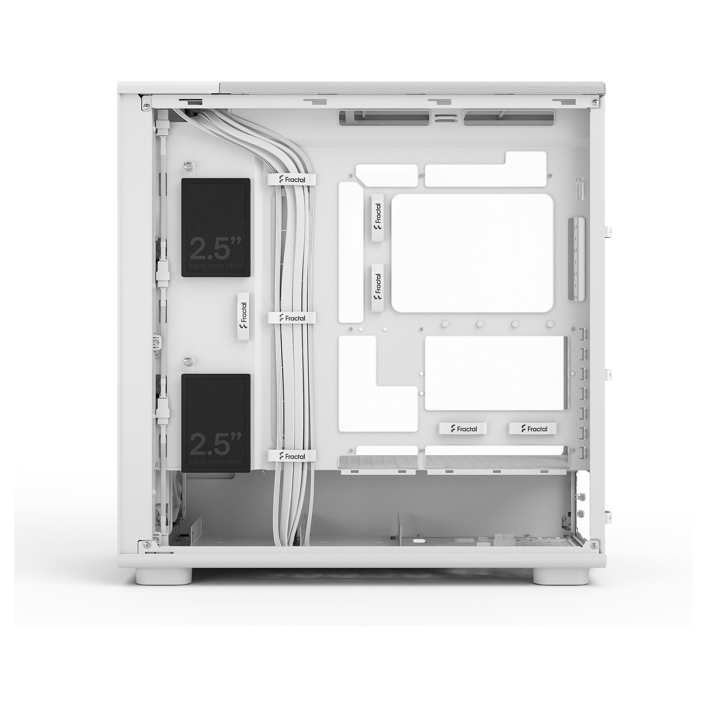 Kasë PC Fractal Design Epoch XL / Mid Tower / E-ATX + ATX / 3x 140mm Fan / Tempered Glass - Bardhë - 12