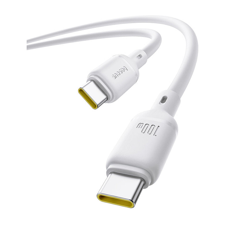 Kabllo USB Baseus P10377704213-00 / USB-C në USB-C / USB 3.2 Gen 1 / 480Mbps / 1m – Bardhë - 3