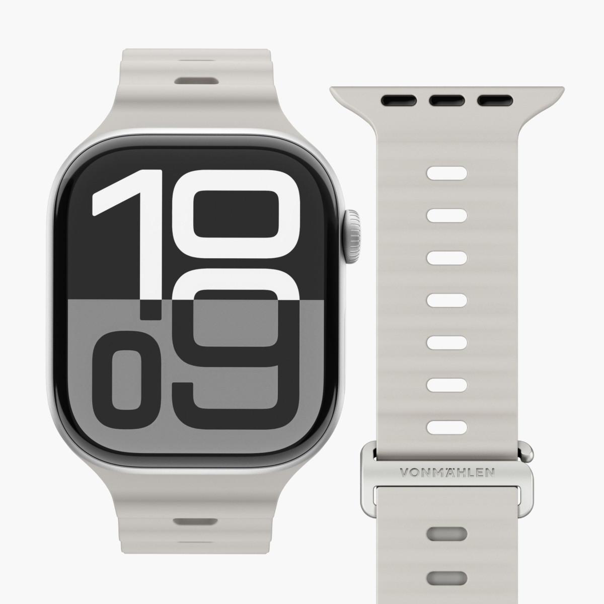 Rrip për ora Vonmählen Wave Band 2, 42mm, 44mm, 45mm, 49mm - Krem