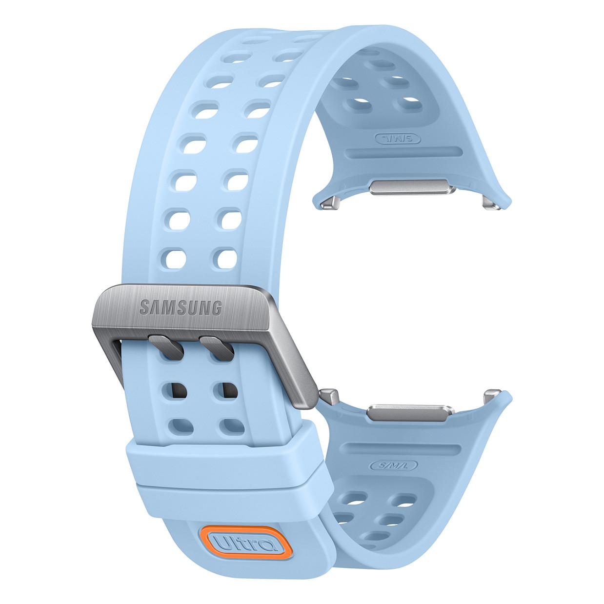 Rrip për Orë të Mençur Samsung Marine Band / Galaxy Watch Ultra / Ultra2 / S-M-L / Silikon - Blu - 3