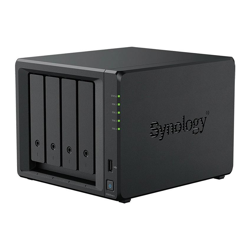 NAS Synology DiskStation DS925neo+, AMD Ryzen V1500B, 4GB DDR4 non-ECC, 4 Bay, 2 × M.2 NVMe, 2 × 2.5GbE - Zezë - 2