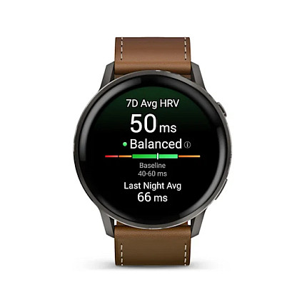 Orë e Mençur Garmin Venu 4 / 45 mm / AMOLED 1.4" / GPS / Monitorim i Rrahjeve të Zemrës - Kafe - 2