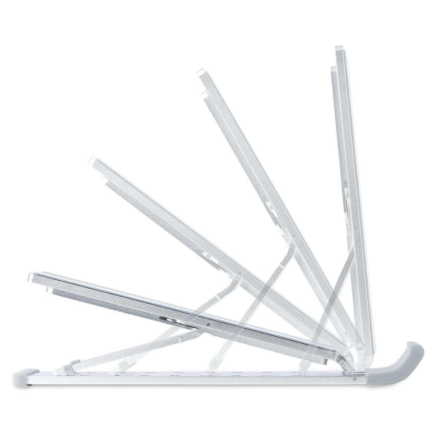 Mbajtës për Laptop StarTech.com LAPTOP-RISER-BAR, deri 15.6", 10kg, 9 Nivele, 15°–84°, i Palosshëm, Alumini - Argjend - 5