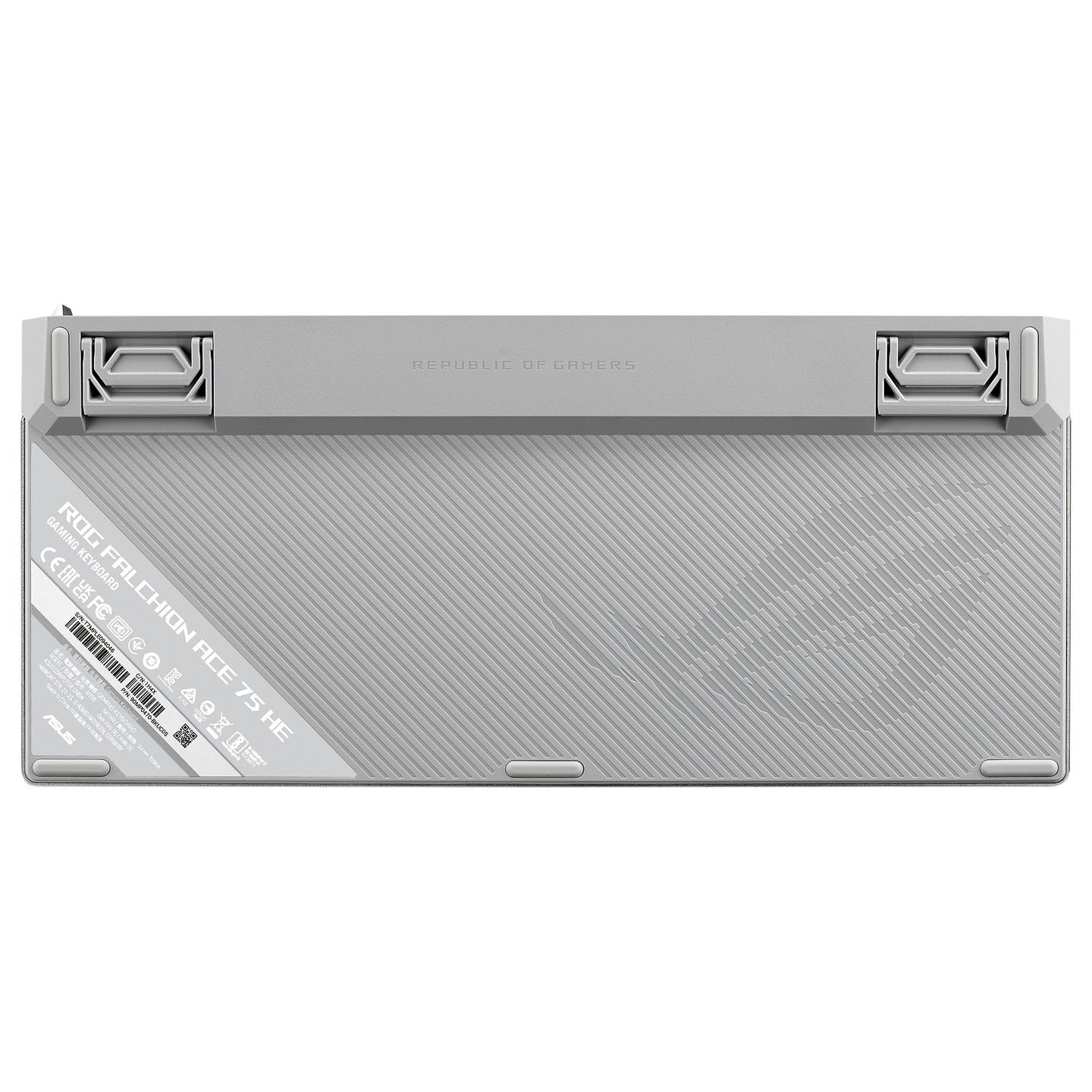 Tastierë Gaming ASUS ROG Falchion Ace 75 HE / Wired / QWERTZ (DE) / 75% / ROG HFX Magnetic / USB-C / 8000 Hz / RGB – Bardhë - 4