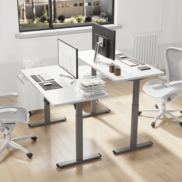 Tavolinë Elektrike LogiLink EO0052G, Sit-Stand, 1 Motor, 710–1190 mm, 80 kg - Gri - 3