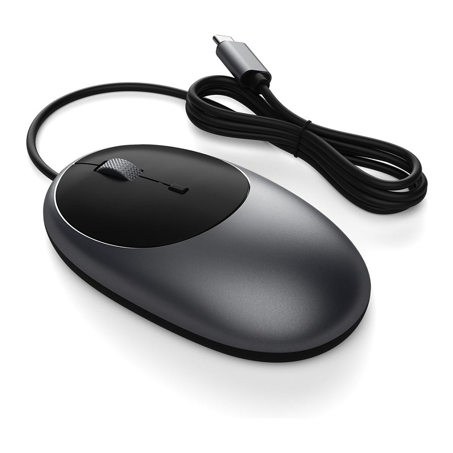 Maus me kabllo Satechi C1 / USB-C / Optik / 3200 DPI / 3 Butona - Gri/Zezë - 5