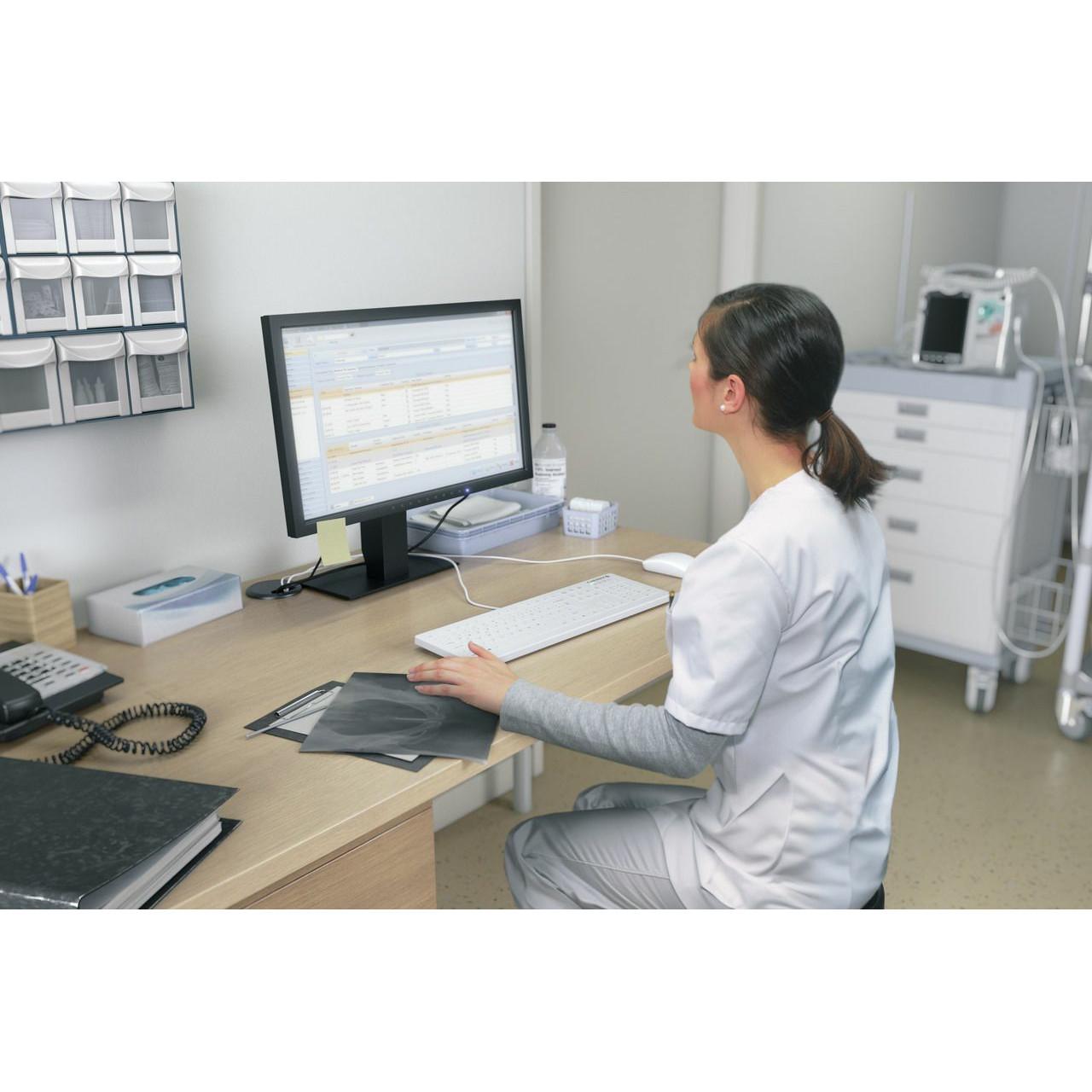 Tastierë me kabllo Cherry AK-C8112 Medical / QWERTZ – Bardhë - 9