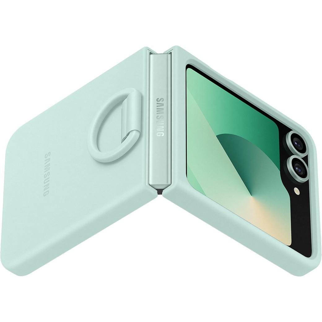 Aksesorë për telefon Samsung / Silicone Case with Ring / Galaxy Z Flip6 – Gjelbër - 5