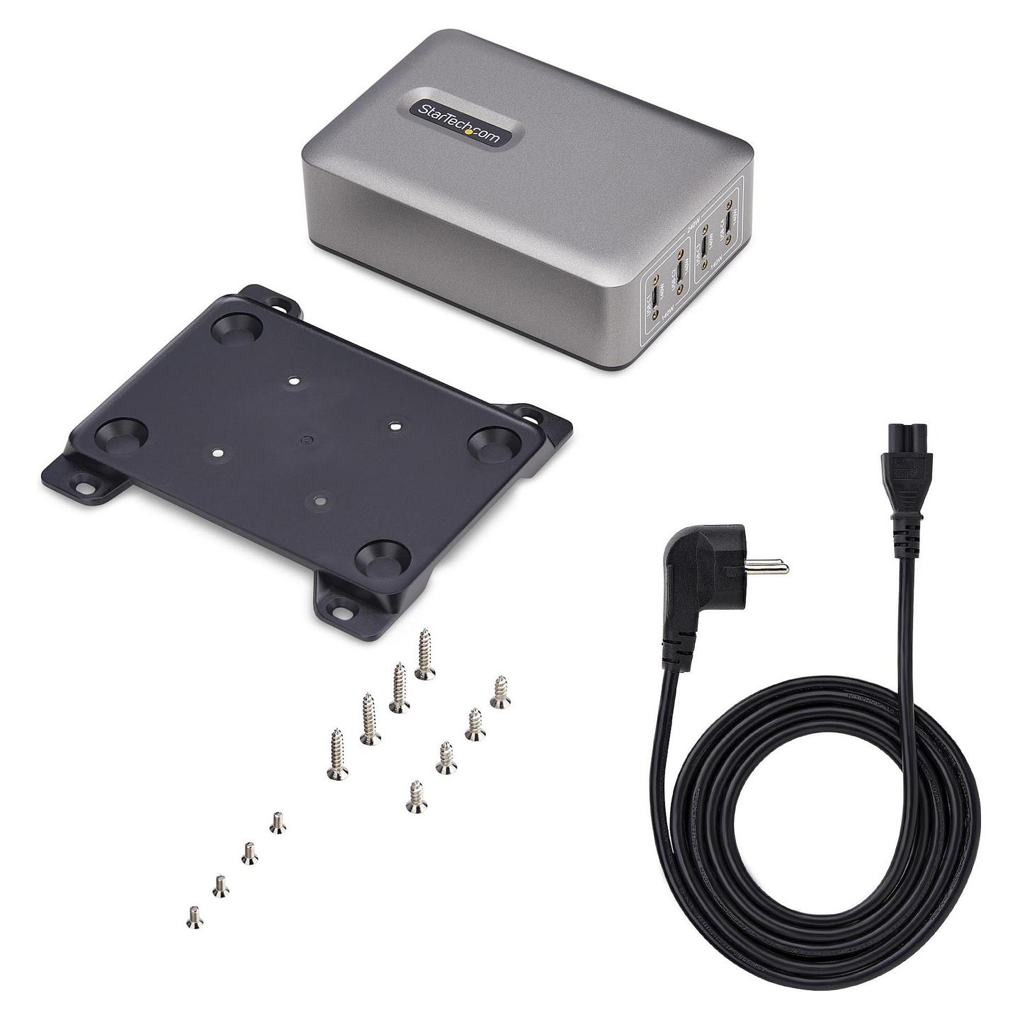 Karikues USB-C StarTech.com 424DEU-USB-C-CHARGER, 240W, 4x USB-C, 140W EPR, Power Delivery 3.1, GaN - Gri - 11