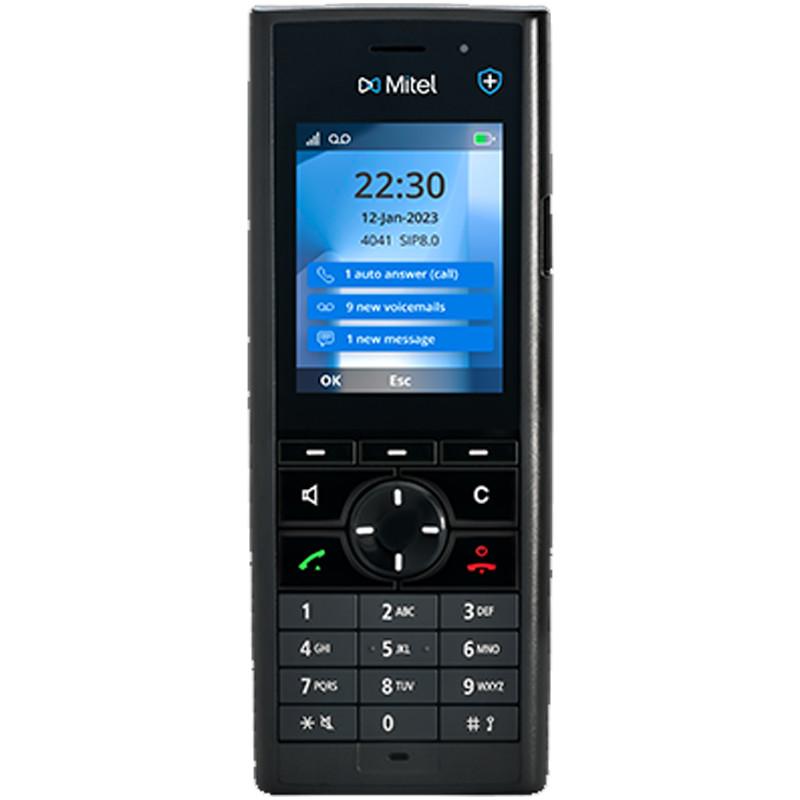 Telefon VoIP Mitel 712dt DECT, Ekran IPS me Ngjyra 2.4", USB-C, IP44 - Zezë