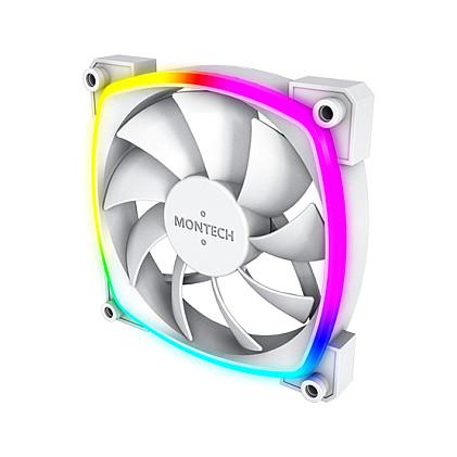 Ftohës për Kasë Montech AX120 / 120mm / 720-1760 RPM / ARGB / PWM – Bardhë - 3