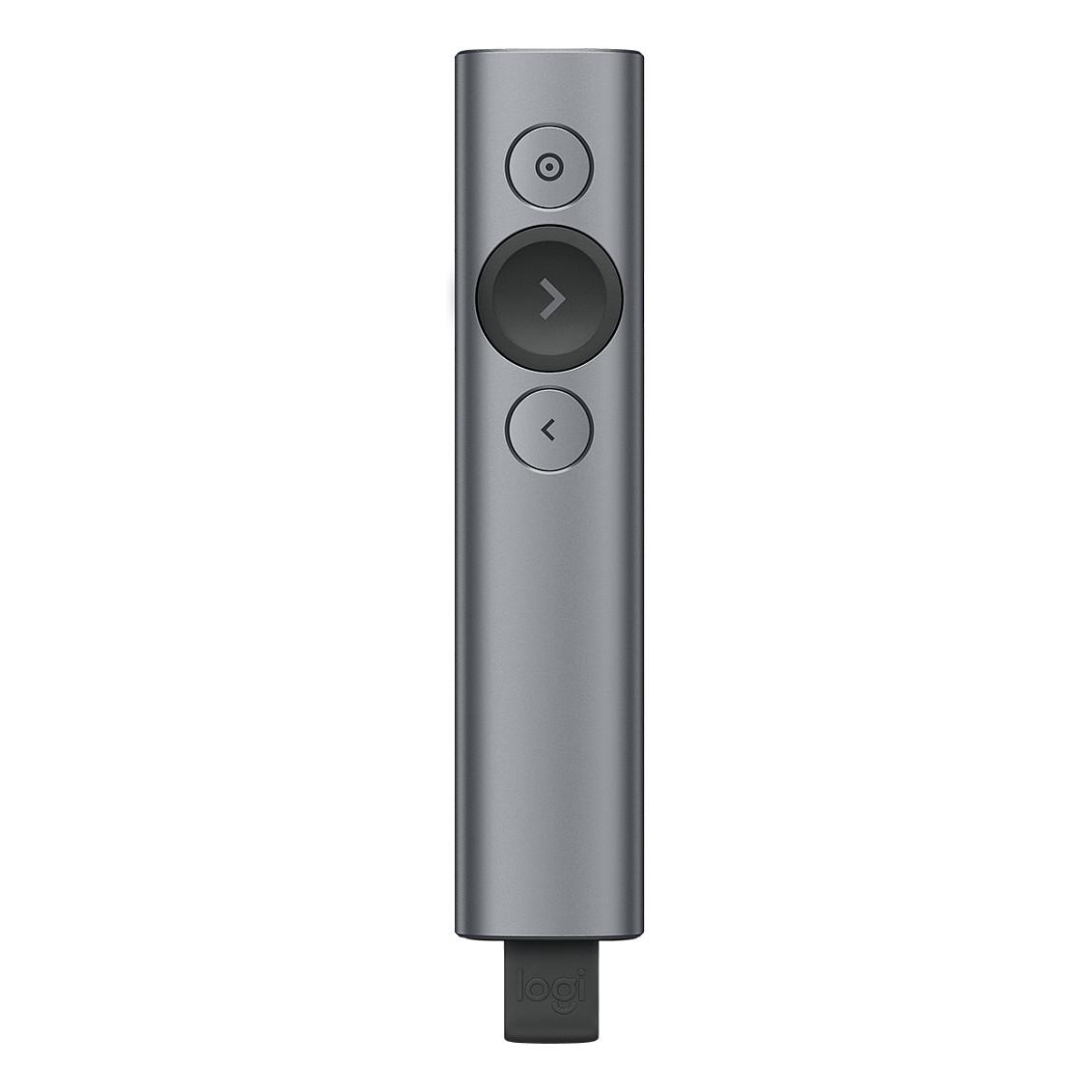 Aksesorë për Konferencë Logitech Spotlight Plus / Wireless / Bluetooth / 2.4 GHz / 30 m / 3 Butona – Gri - 2