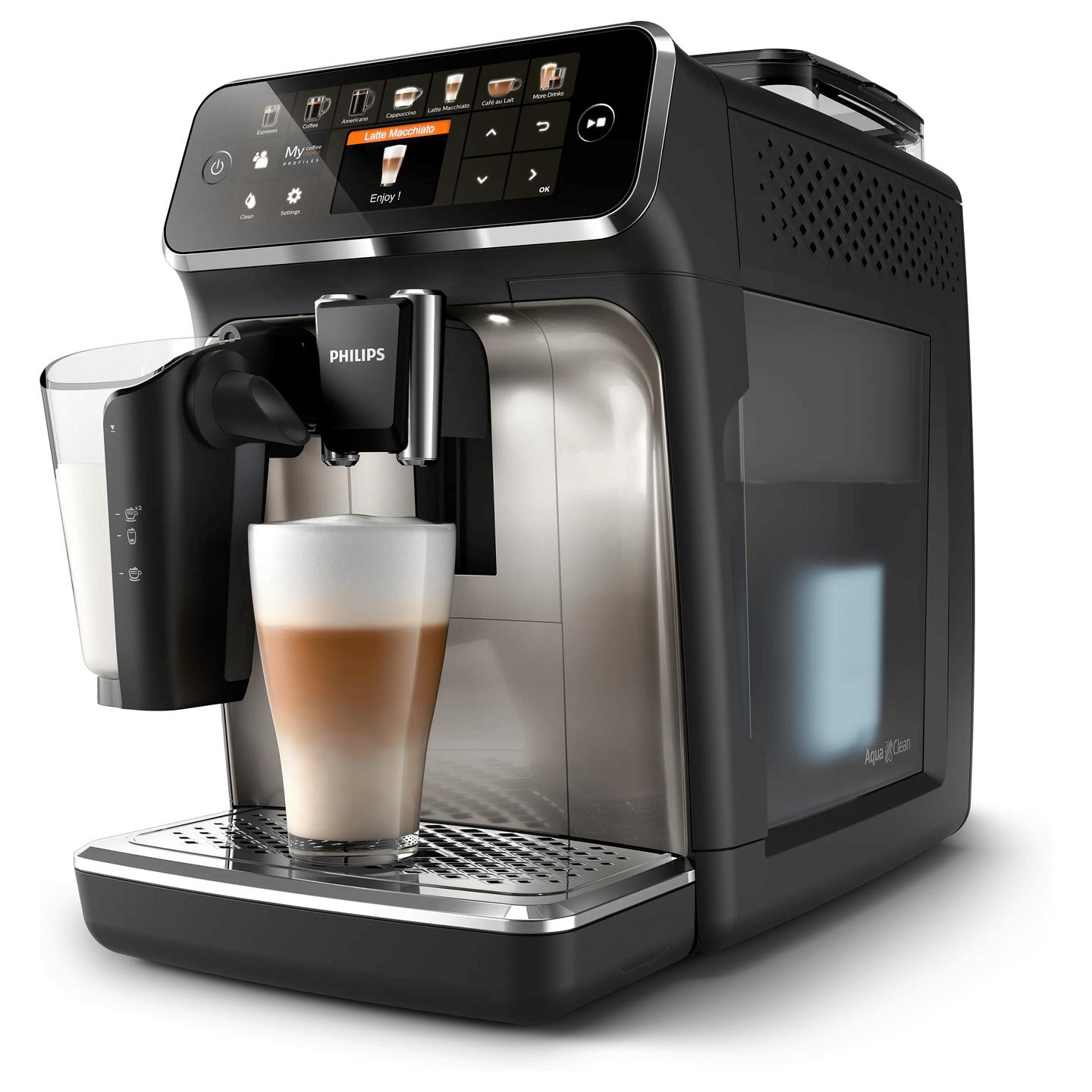 Aparat për Kafe Philips 5400 Series EP5447/90, 1500 W, 15 Bar, LatteGo, 1.8 L – Zezë/Argjend - 3