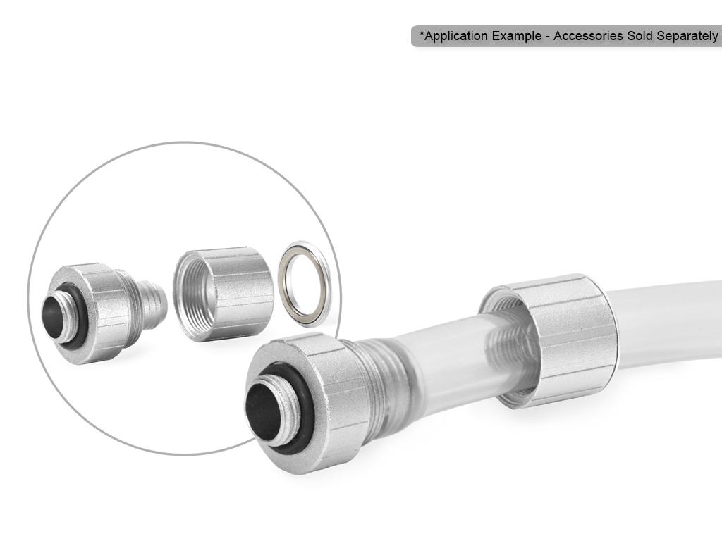 Lidhës Rrotullues për Ftohje Bitspower Artemis, G1/4" Mashkull për Tub 16/10mm - Argjend - 3