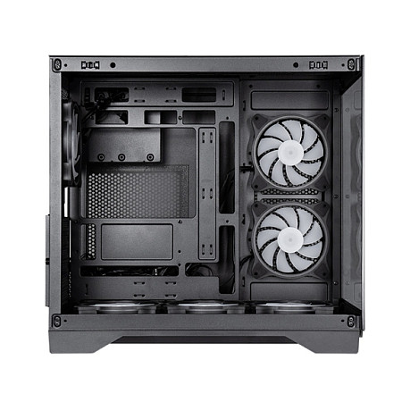 Kasë PC Chieftec Visio GM-30B-TG-OP / Cube / Tempered Glass / 6x 120mm Fan - Zezë - 6