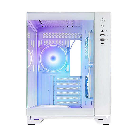 Kasë PC Chieftec Visio GM-30W-TG-OP / Cube / ATX / 3x 120mm ARGB + 2x 120mm ARGB Fan / Tempered Glass / Dual Chamber / 360mm Radiator - Bardhë - 3