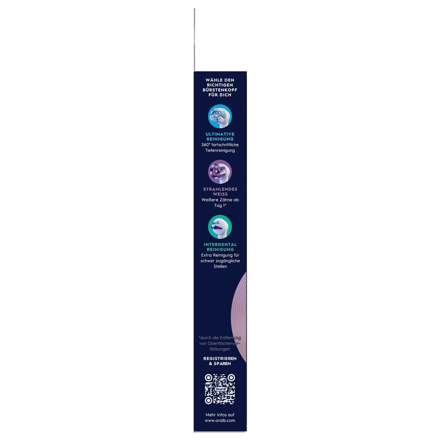 Koka Zëvendësuese për Furçë Dhëmbësh Oral-B iO Sanfte Reinigung / 6 Copë / Fije të Buta / Për Oral-B iO – Bardhë - 12