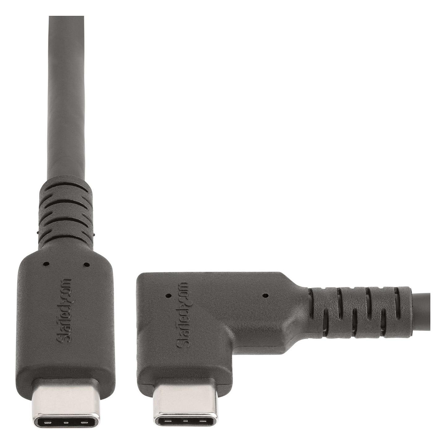 Kabllo USB StarTech.com RUSB31CC1MBR, USB-C në USB-C, USB 3.2 Gen 2, 10 Gbps, Power Delivery 100W, DisplayPort 1.2 4K 60Hz, 1 m – Zezë - 5