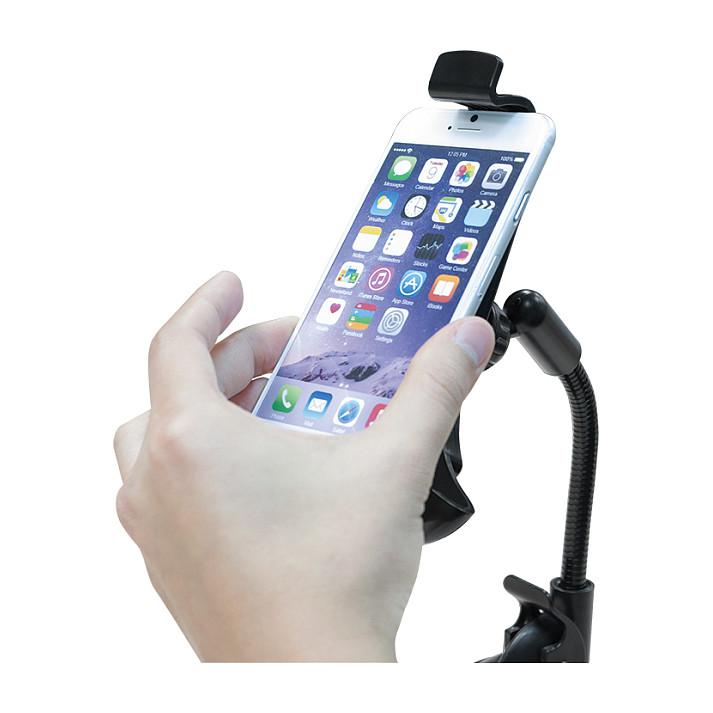 Mbajtës telefoni LogiLink AA0102, për veturë, 4"-6", 360°, për xhamin e përparmë - Zezë - 10