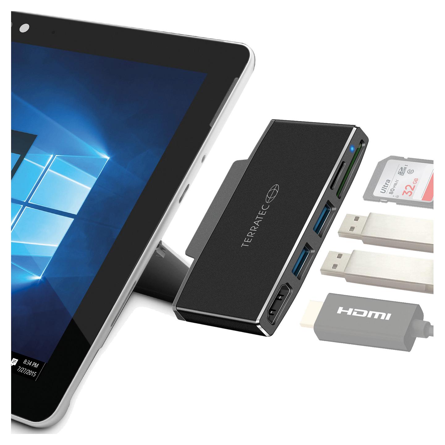 Lexues Kartash TerraTec CONNECT Go1 / USB 3.2 Gen 1 / SD + microSD + MMC - Zezë - 2