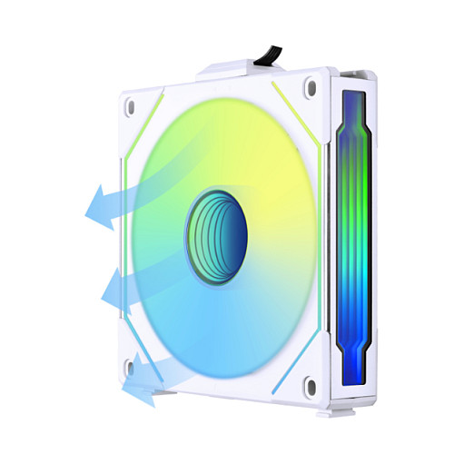 Ftohës për Kasë Lian Li UNI FAN SL-INF120 Wireless / 120mm / 200-2200 RPM / ARGB / PWM / Reverse – Bardhë - 5