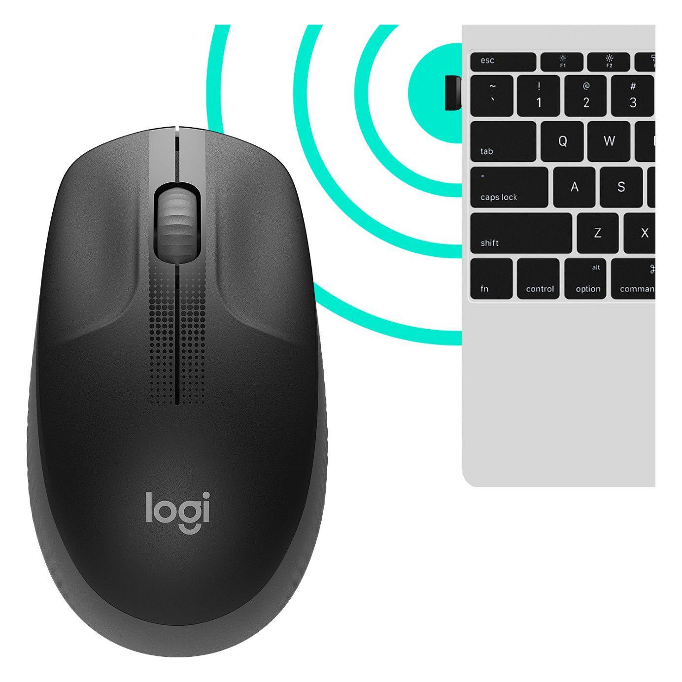 Maus pa kabllo Logitech M190 / 1000 DPI / 3 Butona - Hiri - 5