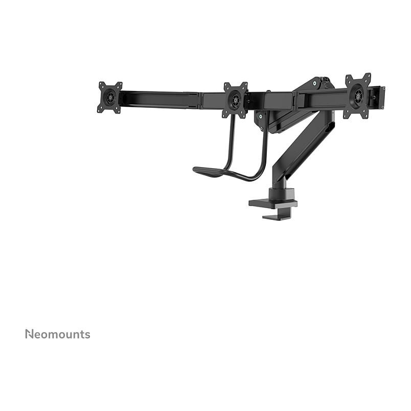 Mbajtëse për Monitor Neomounts NM-D775DX3BLACK , 3 Monitorë , 17–27" , deri 6kg për monitor , VESA 75x75 & 100x100 - Zezë - 2